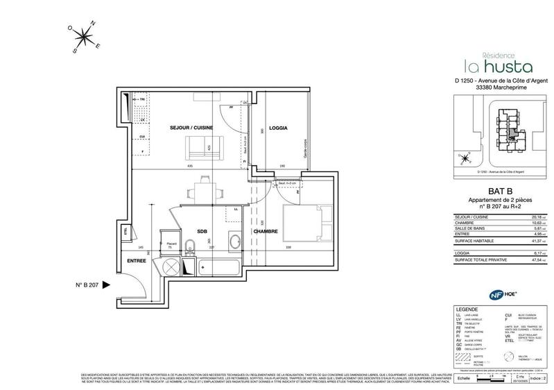 Appartement - 41 m² - 2 pièces
