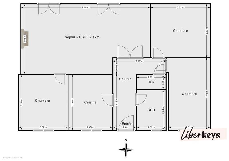 Maison - 70 m² - 5 pièces