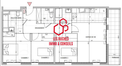 Appartement - 84 m² - 4 pièces