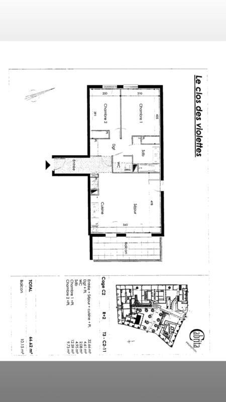 Appartement - 68 m² - 3 pièces