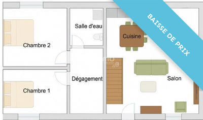 Maison en pierre - 92 m² - 6 pièces