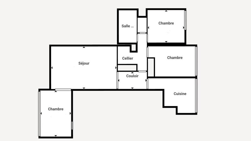 Appartement - 80 m² - 4 pièces