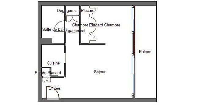 Appartement - 36 m² - 2 pièces