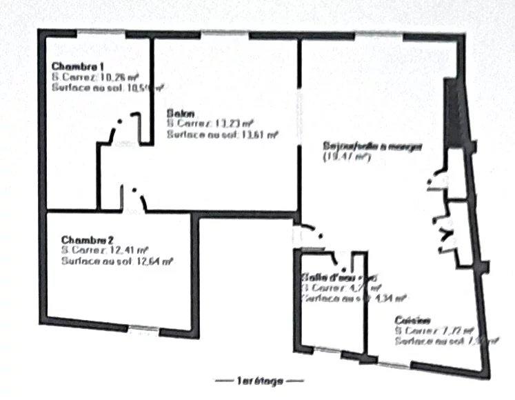 Appartement - 67 m² - 3 pièces