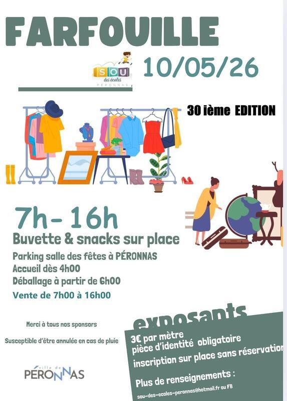 Farfouille du sou des écoles de péronnas