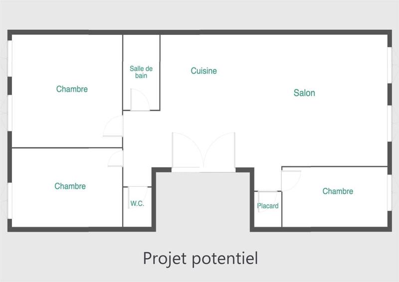 Appartement - 80 m² - 4 pièces