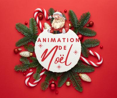 Animation de Noël sur le marché