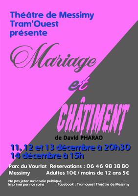 « Mariage et Châtiment », une comédie de David Pharao, par la troupe Tram’Ouest de Messimy