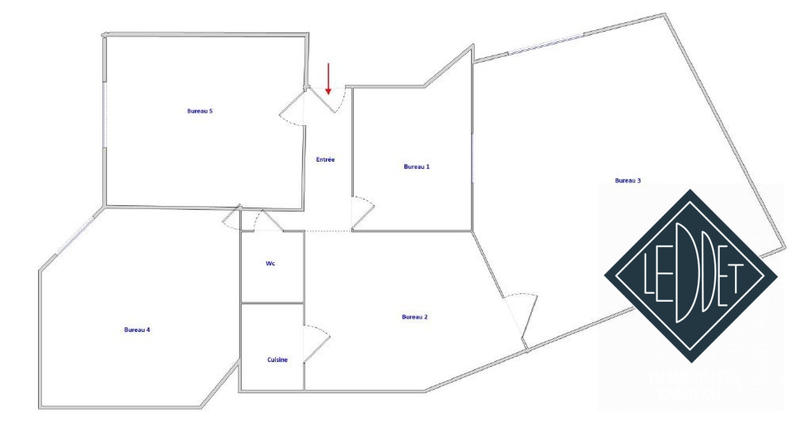 Bureau - 81 m² - 5 pièces