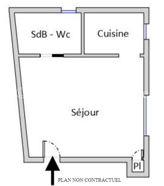 Appartement - 23 m² - 1 pièce