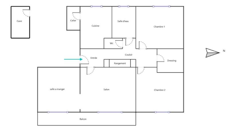 Appartement - 72 m² - 4 pièces