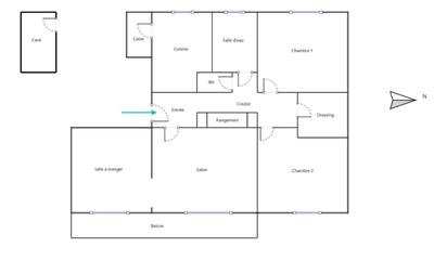 Appartement - 72 m² - 4 pièces