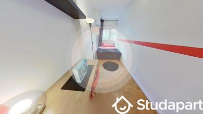 Chambre - 9 m² - 1 pièce