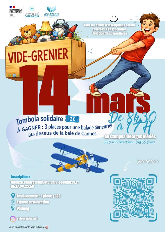 Vide-grenier &amp; tombola solidaire – Cannes