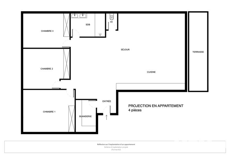 Appartement - 89 m² - 6 pièces