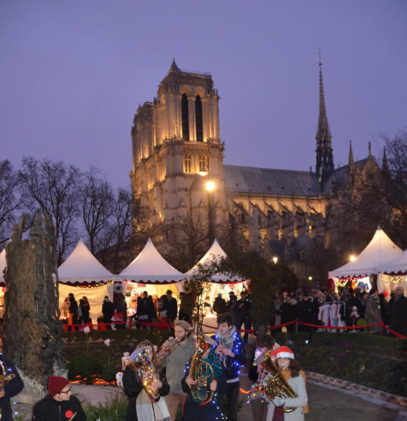 Marché de noel de notre dame de paris