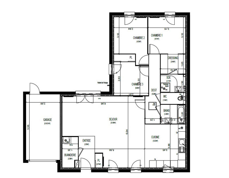 Maison - 101 m² - 4 pièces