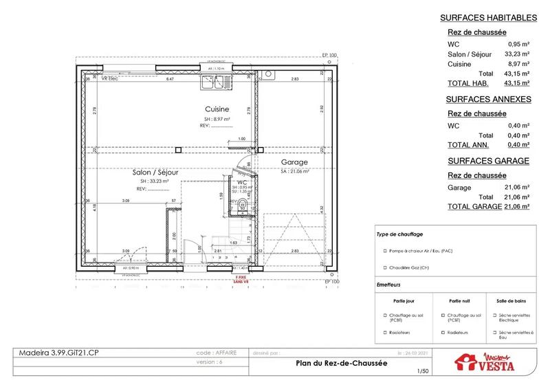 Maison - 86 m² - 4 pièces