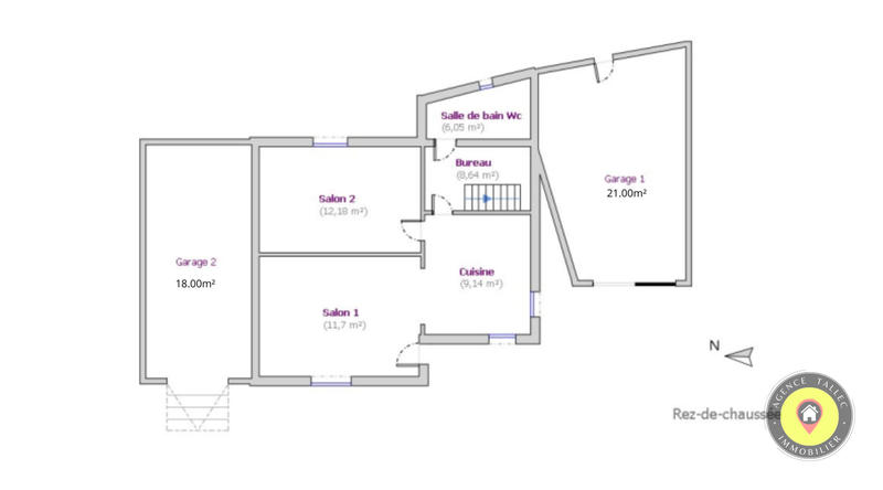 Maison - 60 m² - 4 pièces
