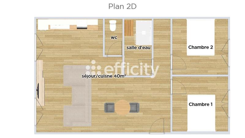 Appartement - 66 m² - 3 pièces