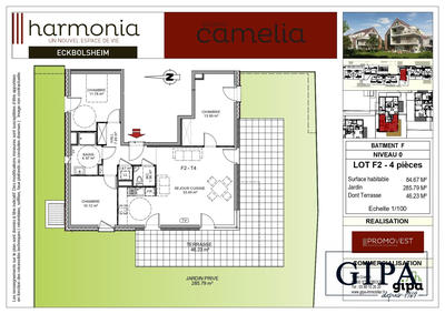 Appartement - 85 m² - 4 pièces