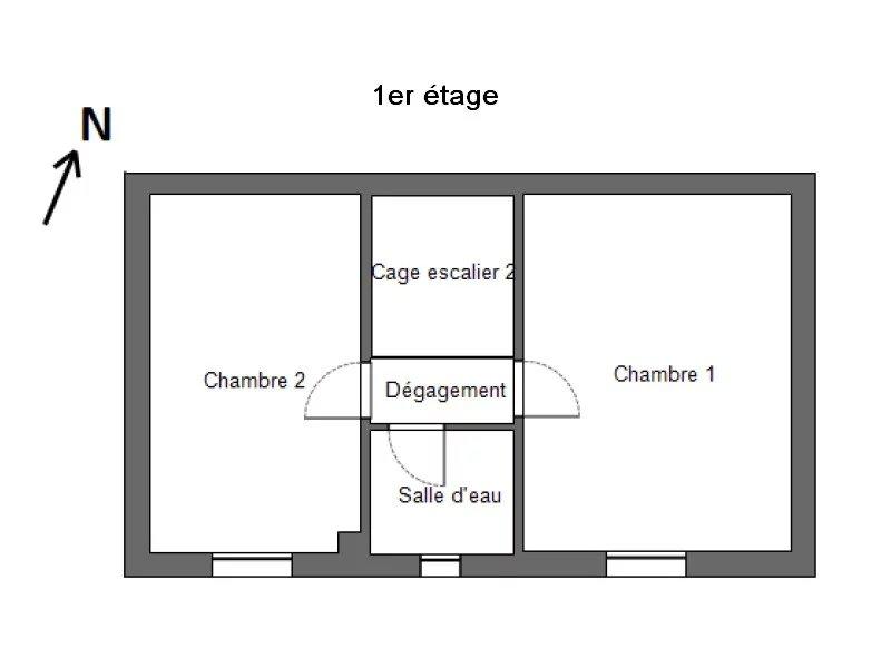 Maison - 51 m² - 4 pièces