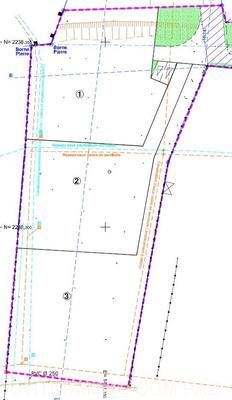 Terrain constructible - 1 095 m²