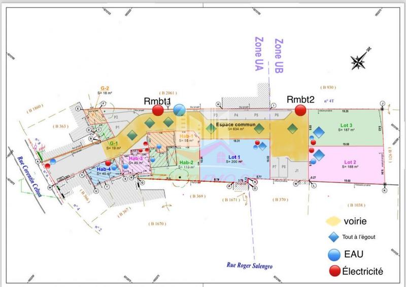 Terrain constructible - 375 m²