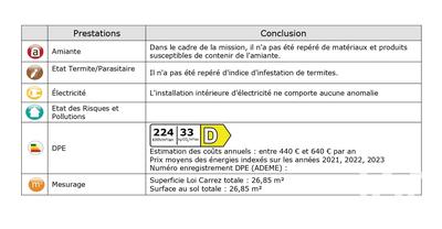 Studio - 27 m² - 1 pièce