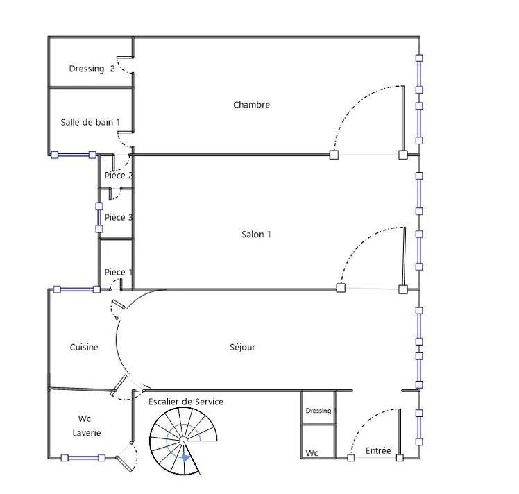 Appartement - 124 m² - 4 pièces