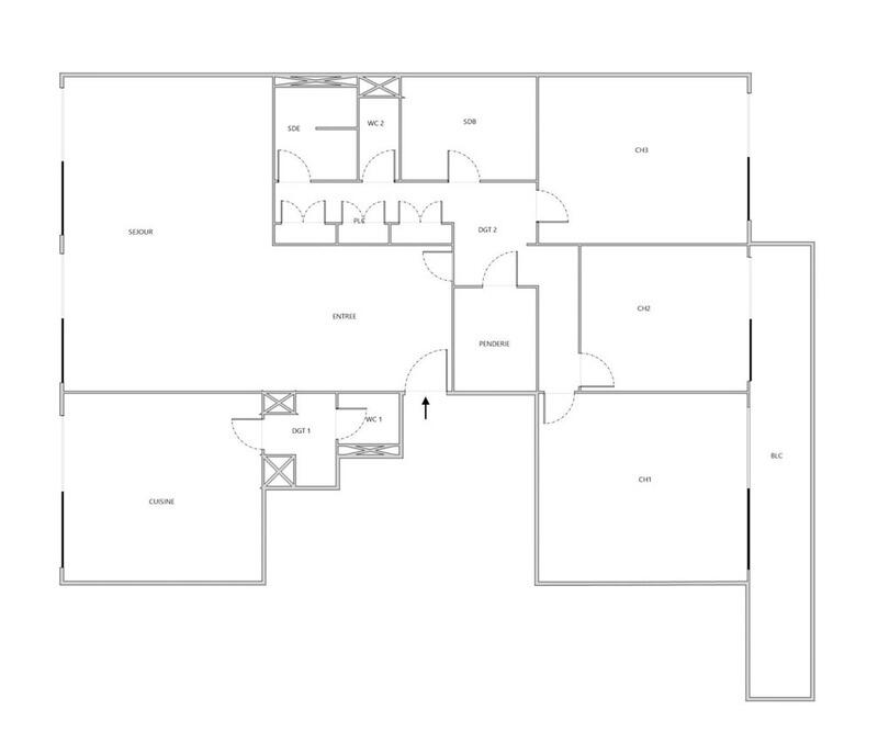 Appartement - 132 m² - 5 pièces