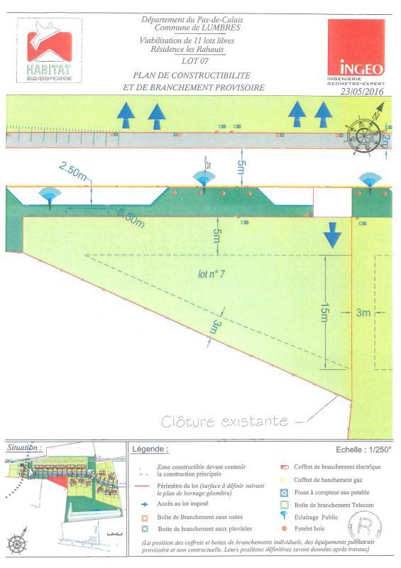 Terrain constructible - 615 m²