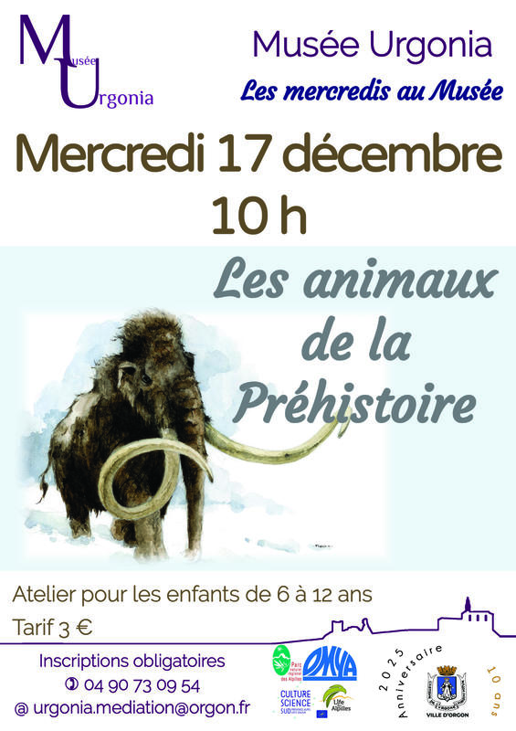 Atelier « les animaux de la Préhistoire »