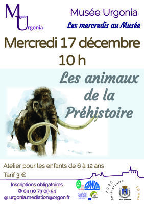 Atelier « les animaux de la Préhistoire »