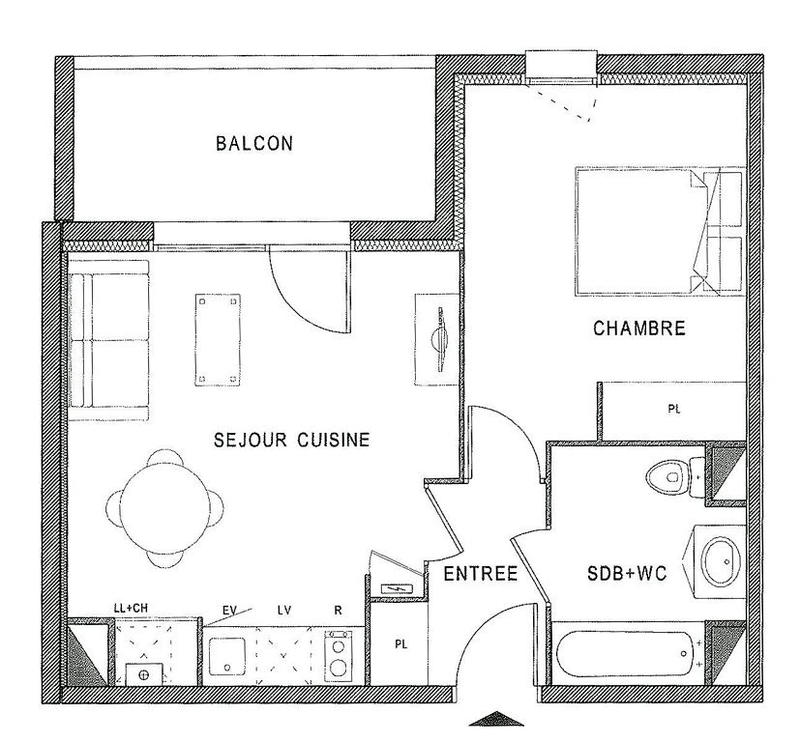 Appartement - 40 m² - 2 pièces