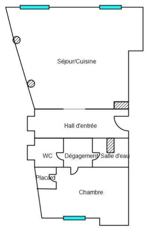 Appartement - 54 m² - 2 pièces