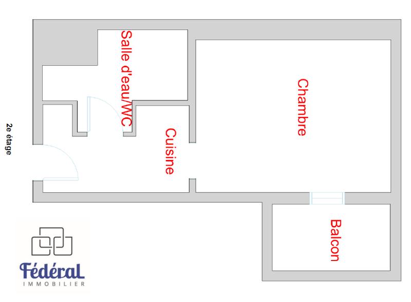 Appartement - 21 m² - 1 pièce