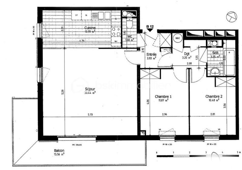 Appartement - 76 m² - 3 pièces