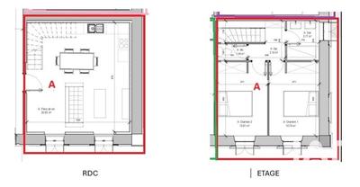 Duplex - 61 m² - 3 pièces