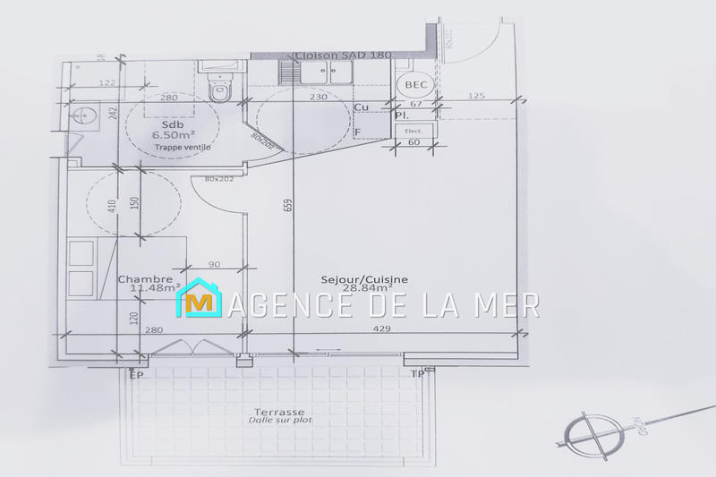 Appartement - 47 m² - 2 pièces