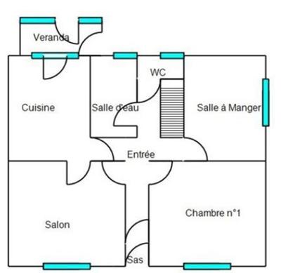 Maison - 84 m² - 4 pièces