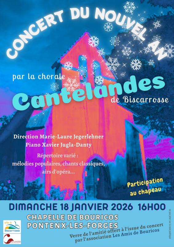Concert Nouvel An - Choeur Cantelandes