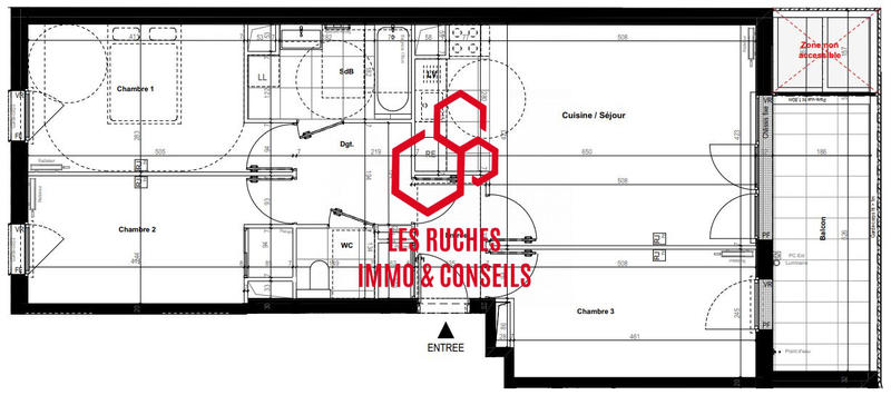 Appartement - 76 m² - 4 pièces