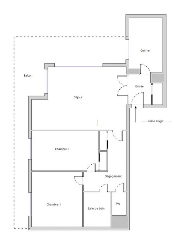 Appartement - 73 m² - 3 pièces