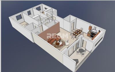 Appartement - 120 m² - 4 pièces