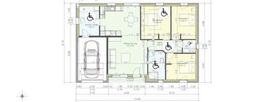 Maison - 90 m² - 4 pièces