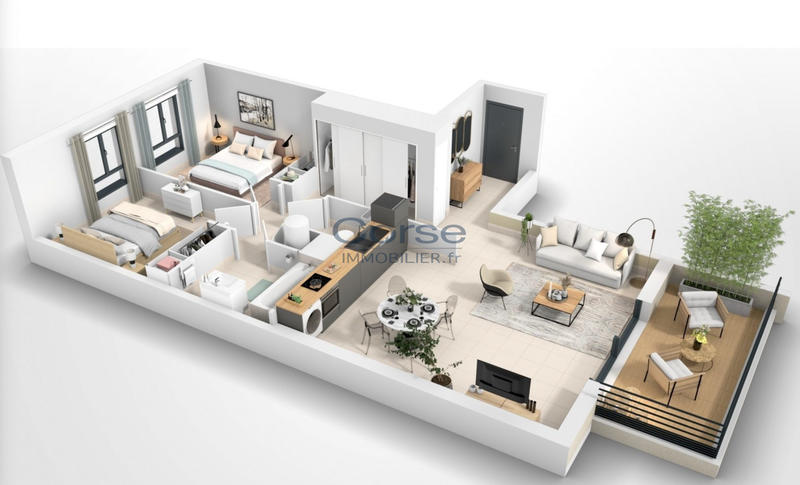 Appartement - 73 m² - 3 pièces