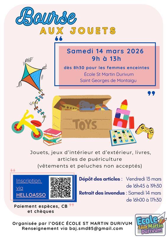 Bourse aux jouets - jeux - livres - puériculture