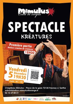 Spectacle &quot;Kréatures&quot;