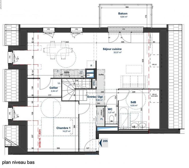 Duplex - 90 m² - 4 pièces